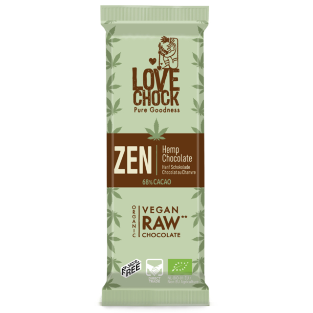 Zen Chokolade Hamp 68% RAW ØKO 35g