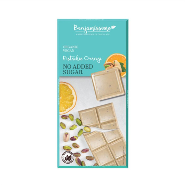 Benjamissimo Chokolade Pistacie & Appelsin Sukkerfri 70g