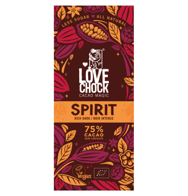 Spirit Chokolade 75% ØKO 70g