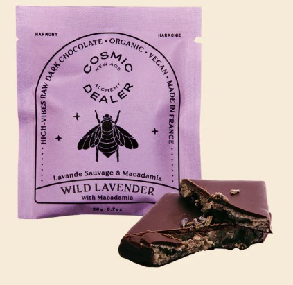 Chokolade lavendel & macadamianødder 20g