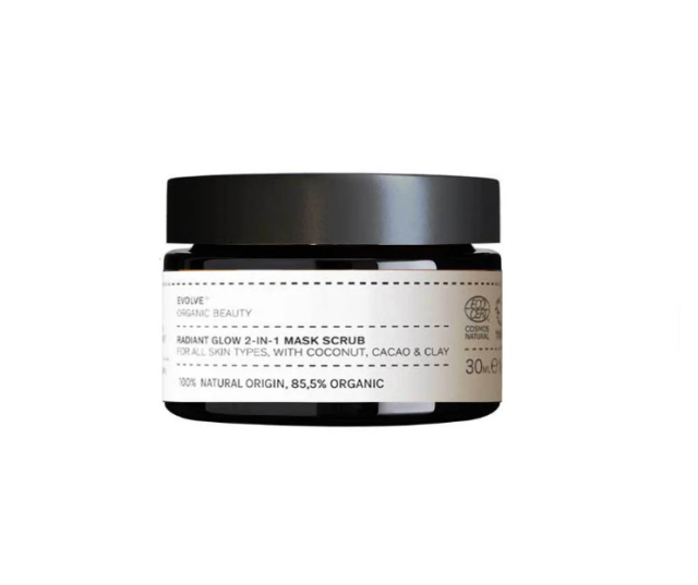 Radiant Glow 2-in-1 Mask Scrub EKO - Travel Size 30ml