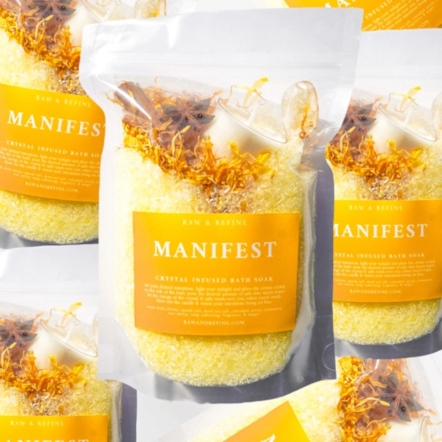 Manifest Badesalt med Krystaller 476g