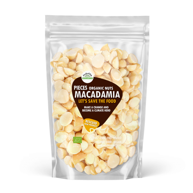 Macadamianødder i stykker RAW ØKO 1kg